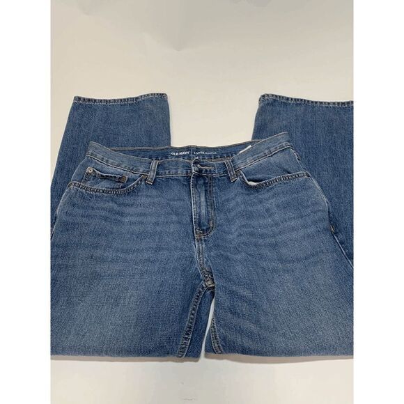 Old Navy Men’s Loose Fit Cotton Denim Jeans Medium Wash Blue Size 34X30 - Picture 2 of 7